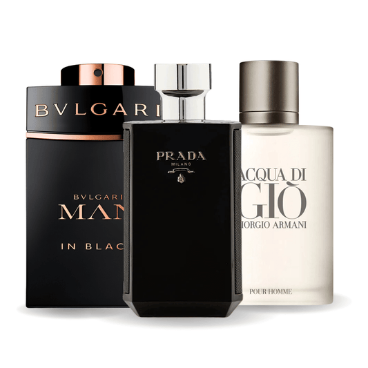 Bvlgari In Black, Giorgio Armani Acqua Di Gio a L'Homme Prada Intense